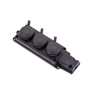 Kauçuk Üçlü Grup Priz 1/16A 220V Byes BY10-105