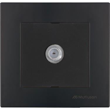 Rita Mek Tuş Tv Prizi F Dişi Siyah  Mutlusan 2200 172 0184