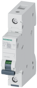 SIEMENS 5SL6106-7 Otomatik Sigorta 6A C Tipi 1Faz 6kA