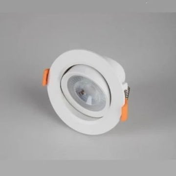 ACK AD01-00500 3000K Günışığı 5W Beyaz Kasa Cob Led Spot Armatür