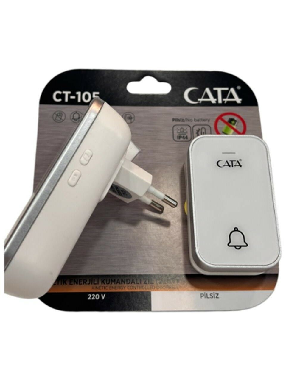 Kinetik Enerjili Zil  Cata CT-105