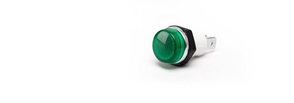 Emas S Serisi Plastik 230V AC Yeşil 14 mm Sinyal