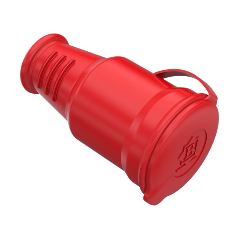 Uzatma Priz Kırmızı 3/25A. Byes BY10-303