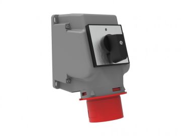 Pako Şalterli Eğik Duvar Fiş 5/16A. 90° Bemis BC1-1505-2240