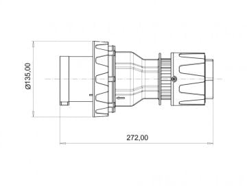 Düz Fiş 5/125A. Bemis BC3-6505-7011