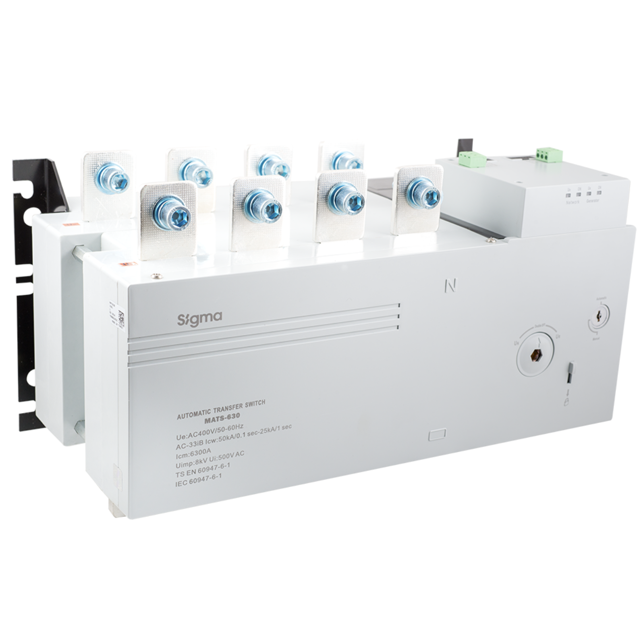 Motorlu Transfer Şalteri 250A 4P Sigma MATS 250-B