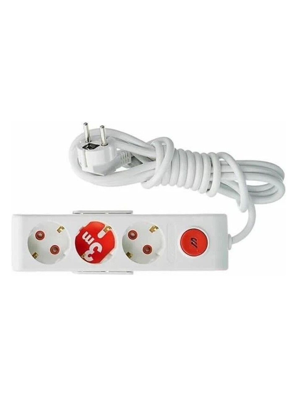 Mutlusan Ri-Tech 3 lü Şok Korumalı Grup Priz 1.5m