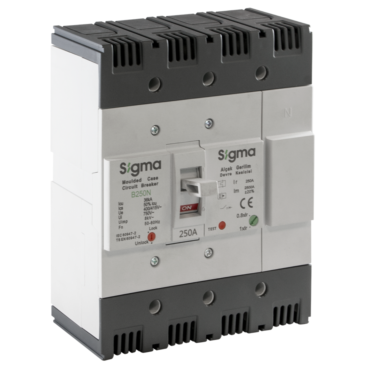 Kompakt Şalter 200-250A 4P Sigma 4B250250