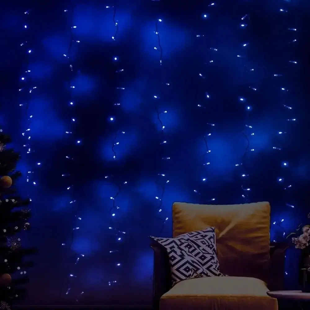 ACK AS90-00506 2x2m 220V Mavi Led İç Mekan Işıklı Perde