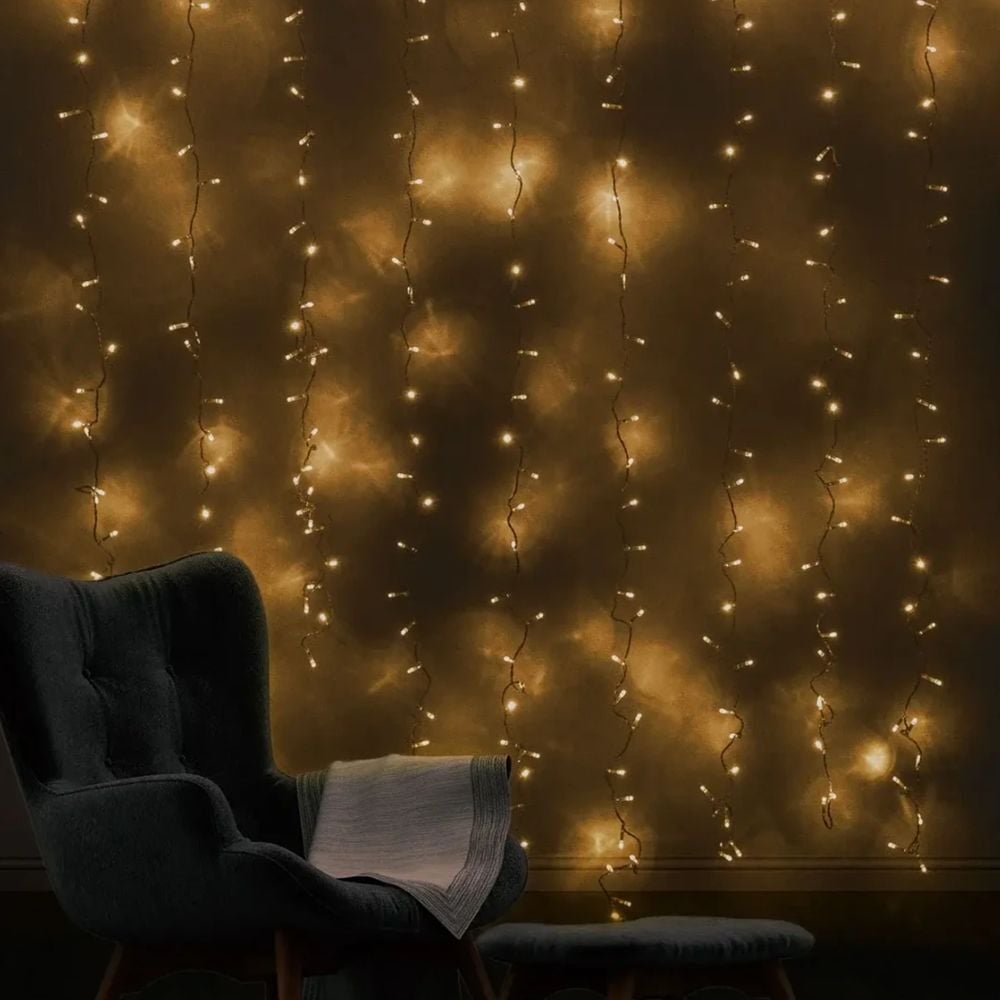 ACK AS90-00500 2x2m 220V 3000K Günışığı Led Işıklı Perde