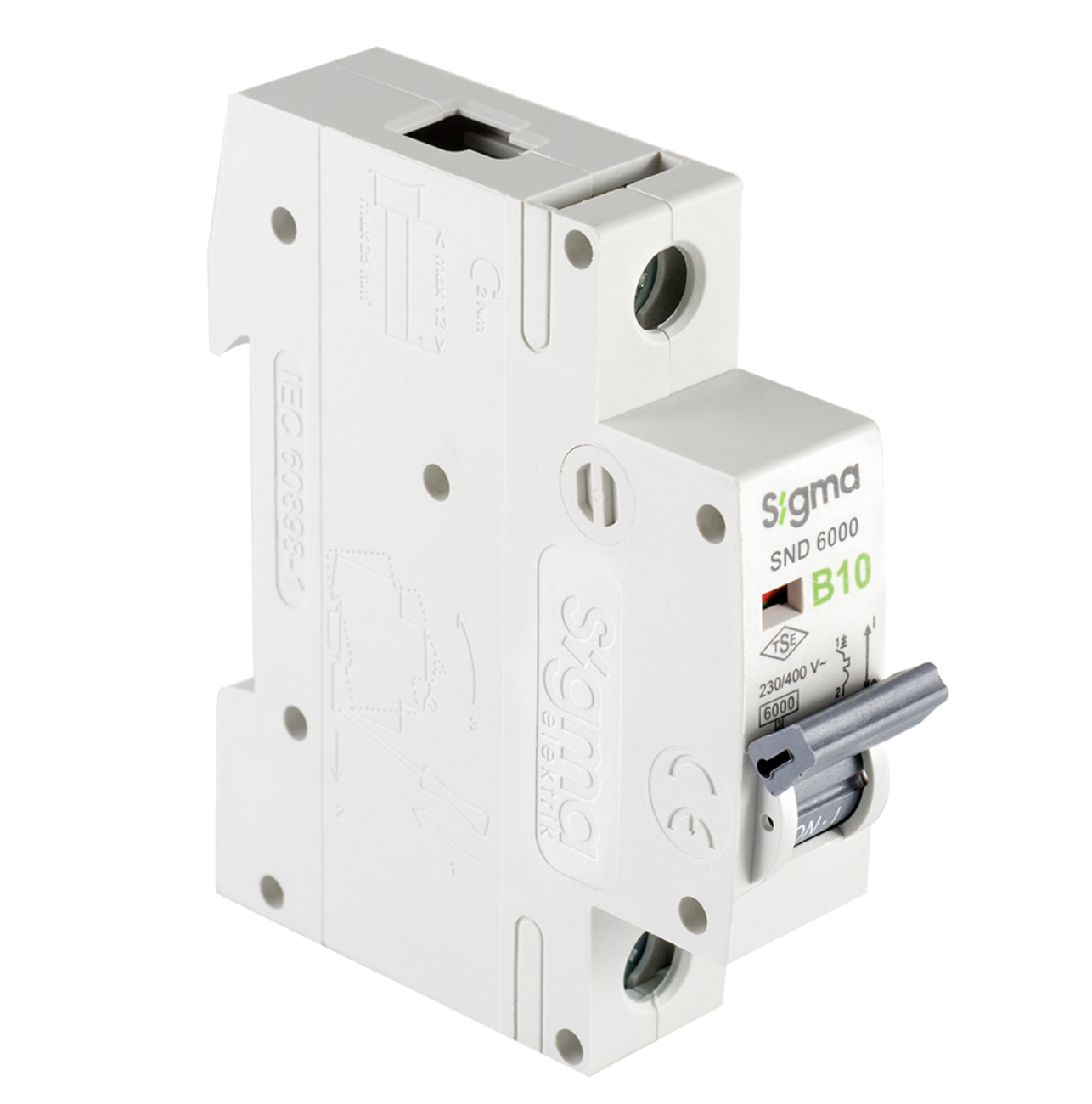 Otomatik Sigorta B1X10A 6kA Sigma 6SM110B