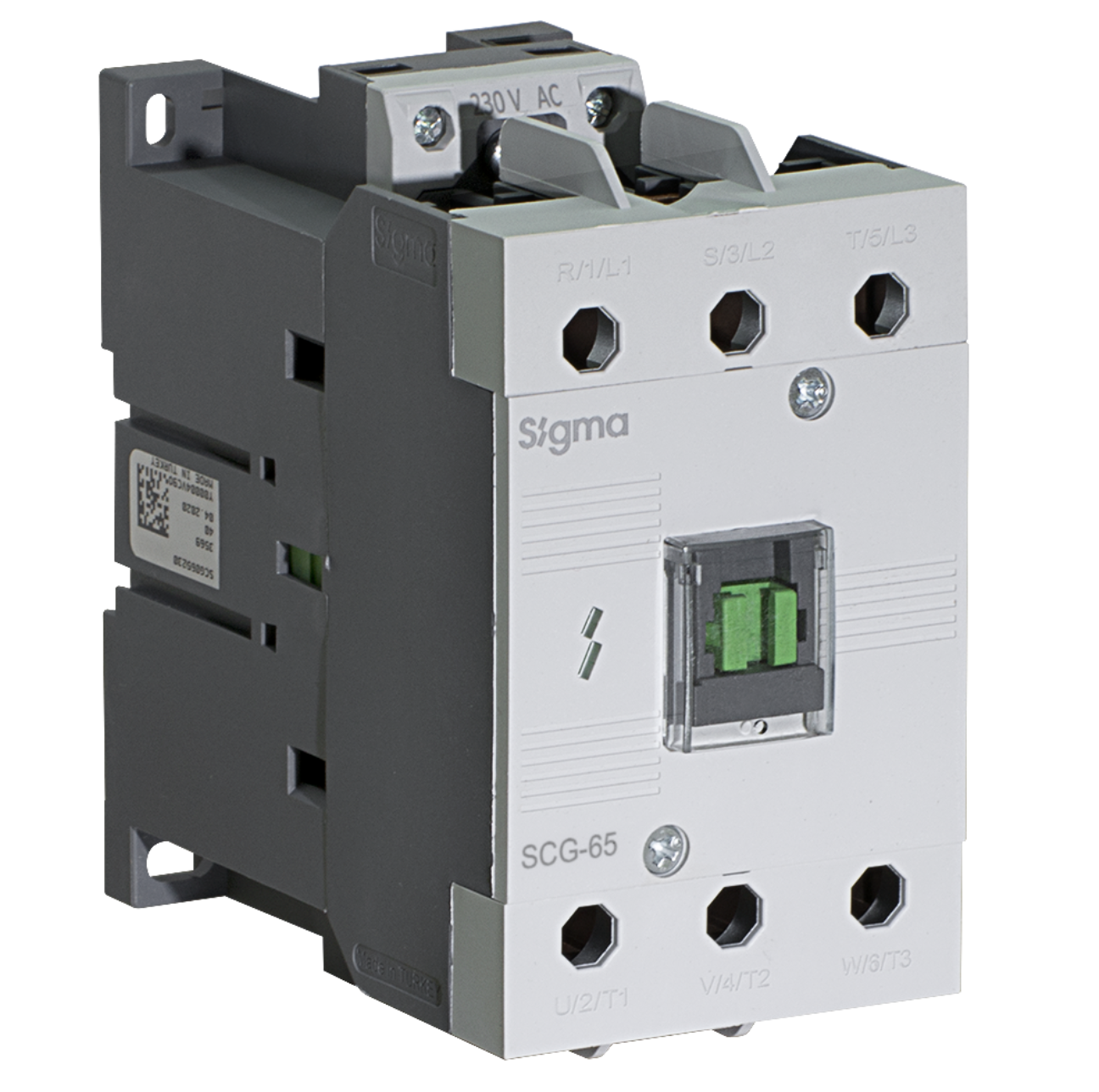 Alçak Gerilim Kontaktörtör 30Kw 65A 230V Sigma SCG065230