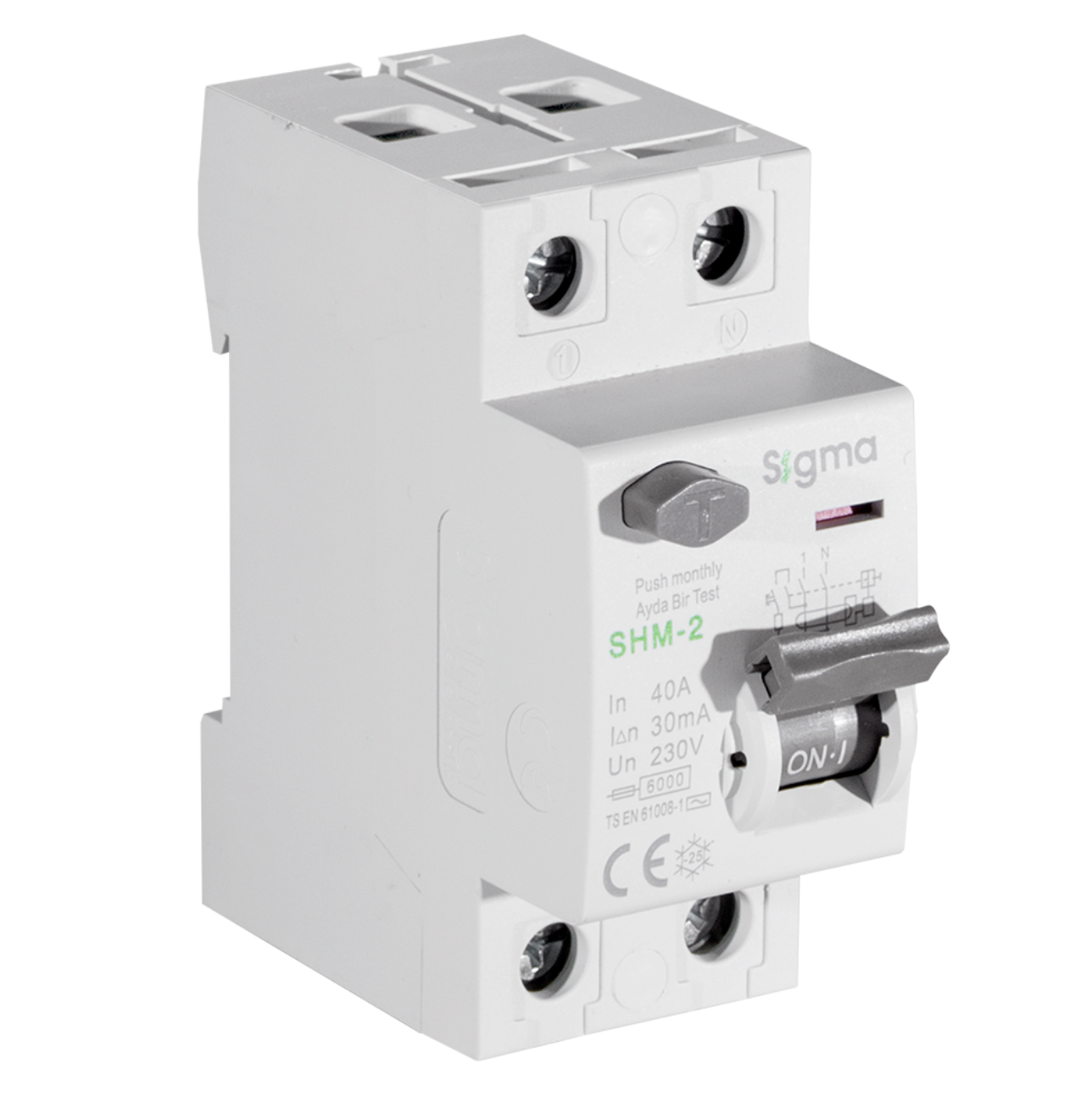 Kaçak Akım Rölesi 2X40A 30Ma Sigma SHM2040030