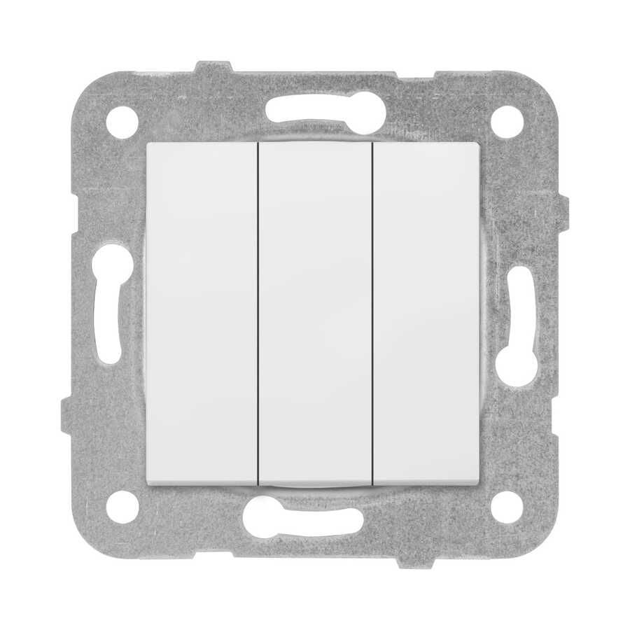 Viko Karre Beyaz Anahtar Çerçevesiz 3'Lü 90967068