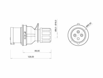 Düz Fiş 4X16 Bemis BC1-1504-2011