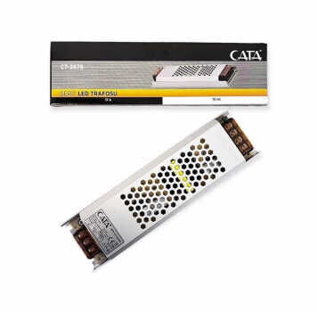 Cata CT-2679 17 Amper Şerit Led Trafosu 200W Süper Slim Fansız