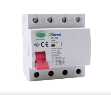 Ac Tipi Kaçak Akım Koruma Şalteri 6Ka 4P 40A 30Ma Xkoren XKR 06-4AC30-040