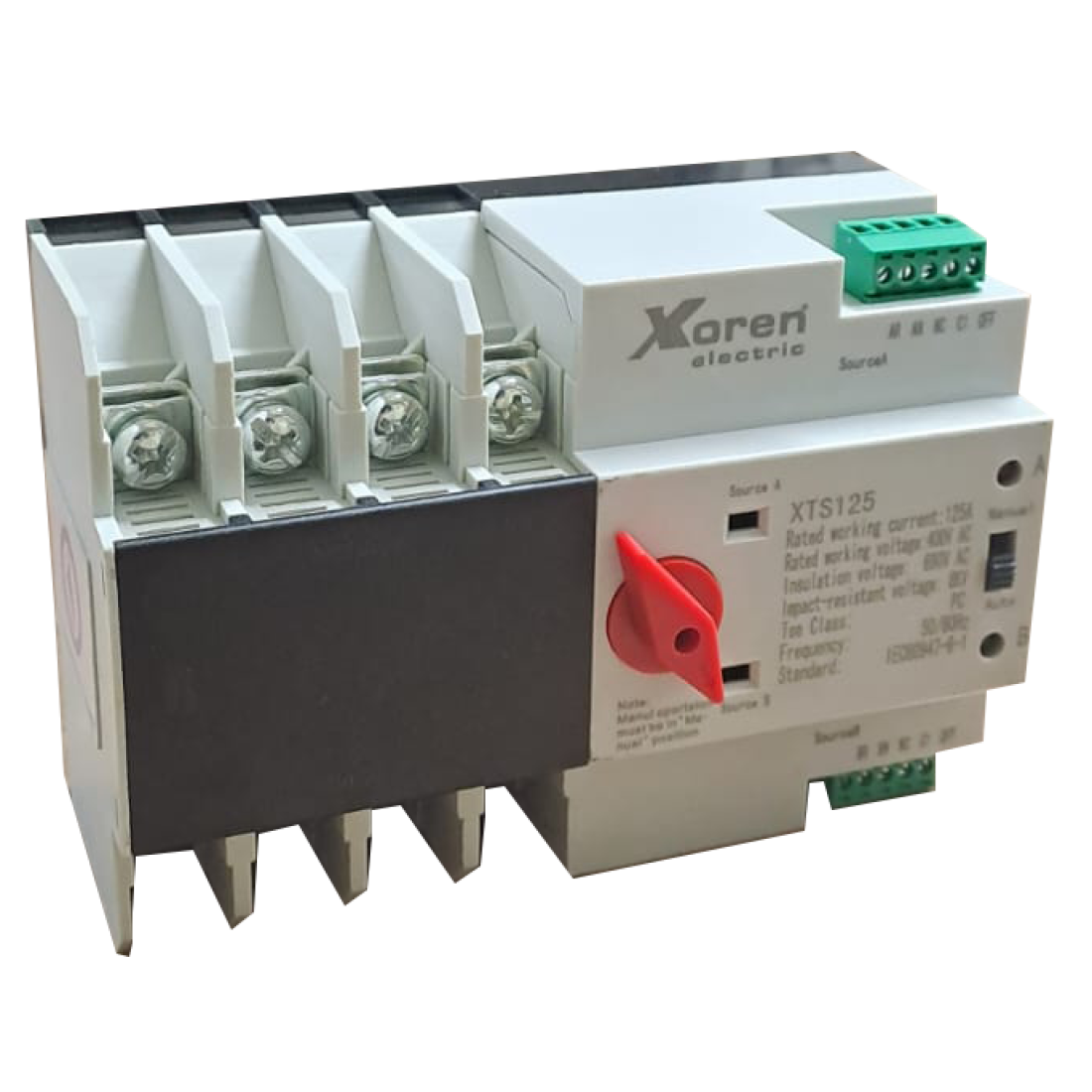 F Serisi Otomatik Transfer Şalteri 4P 125A Xkoren XTS F4-125