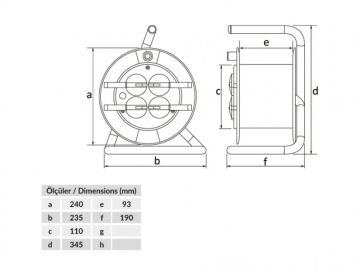 Prizli Plastik Makara 1/16A 4Ad Bemis BM8-2103-0000