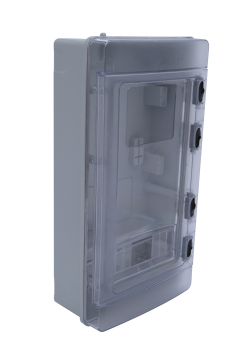 ÇP 5310 240x460x132 Trf. Elektronik Saat 10 Sig. Şeffaf Kapaklı ABS Pano