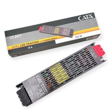 Cata 21 Amper 250 Watt Slim Şerit Led Trafosu CT-2577
