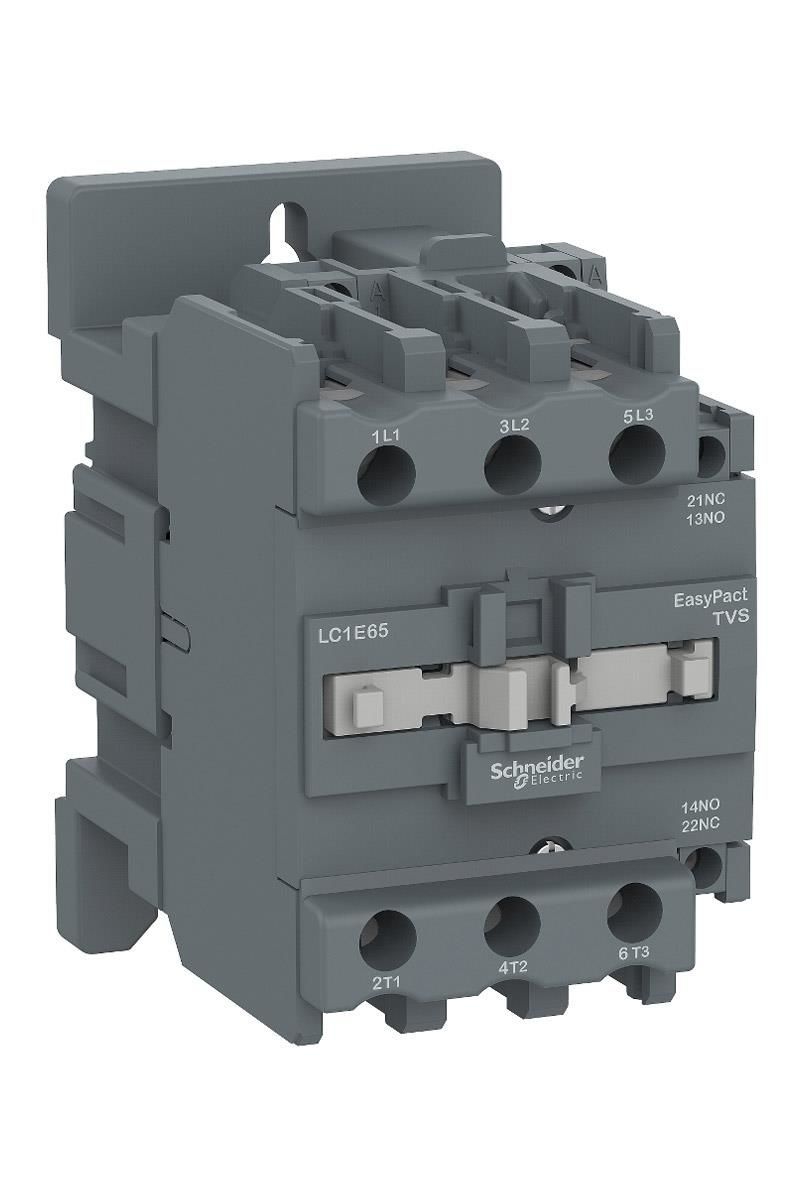 Easy TeSys LC1E65M5 3P Kontaktör - 65A - 220V AC Bobin - Yardımcı Kontaktlı