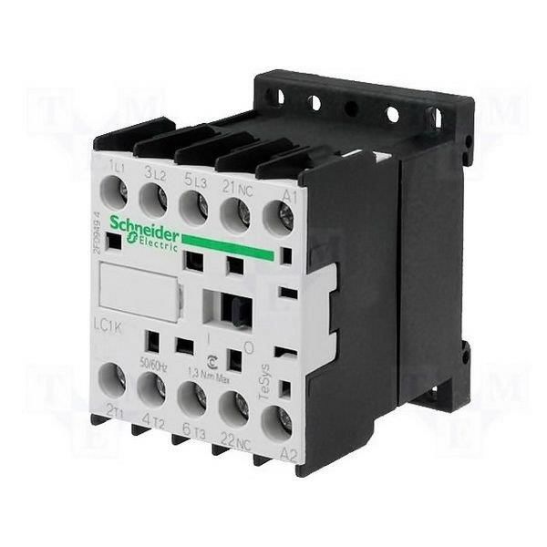 Kontaktörtör  12A 220/230VAC 5.5kW 1NA Schneider LC1K1210M7