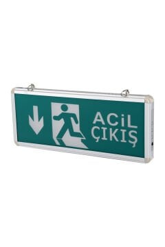 Exıt Çıkış Armatürü 3 Saat Şarzlı Cata CT-9178