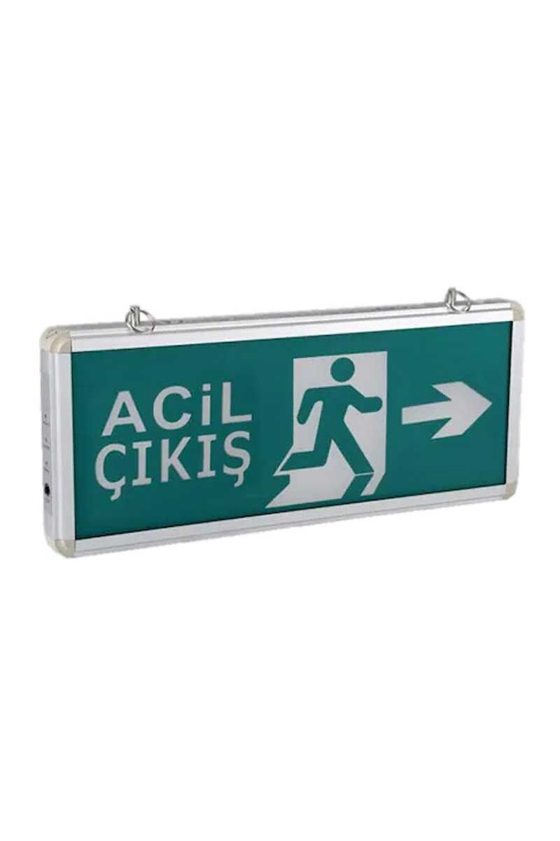 Exıt Çıkış Armatürü 3 Saat Şarzlı Cata CT-9179