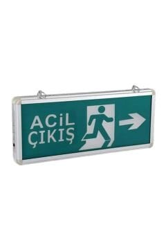 Exıt Çıkış Armatürü 3 Saat Şarzlı Cata CT-9179