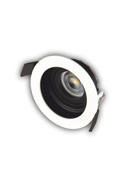 Beyaz-Siyah Yuvarlak Pars Spot Kasası  Cata CT-5221