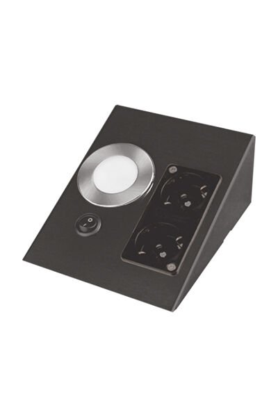 Üçgen Spot Beyaz Ledli Çift Prizli 1W Cata CT-5110B