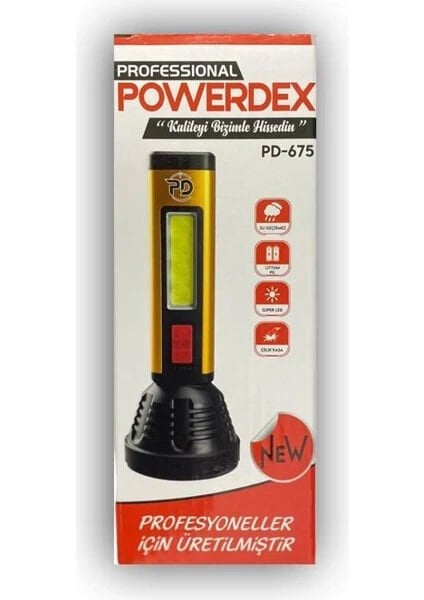 Şarjlı El Feneri Pd-675 Powerdex EL FEN POWERDX PD-675